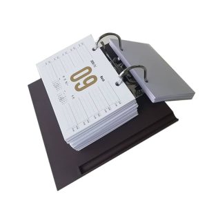 custom print promotional tent stand up office desk calendar planner printing wholesale