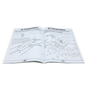 factory custom softcover kids children coloring drawing painting books printing service in China