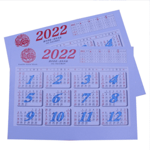 amazon hot oem wall calendar printing