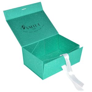 custom rigid foldable paper packing boxes